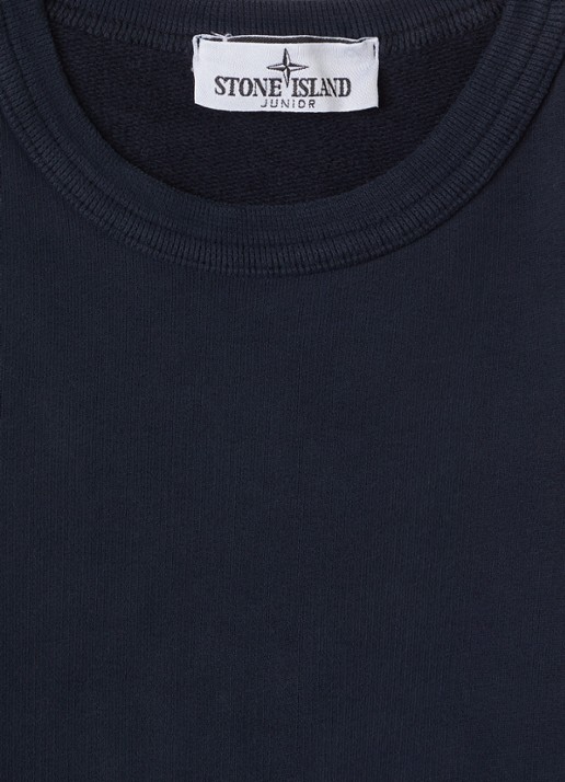 Stone Island 00001 sweater met logo - detail donkerblauw