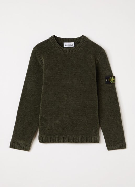 Stone Island 00001 sweater van badstof