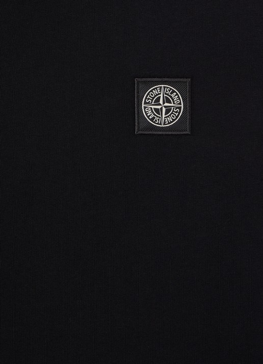 Stone Island 00002 Longsleeve met logo - detail zwart