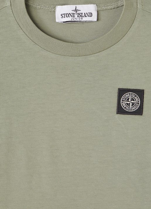 Stone Island 00002 longsleeve met logoborduring - detail antraciet
