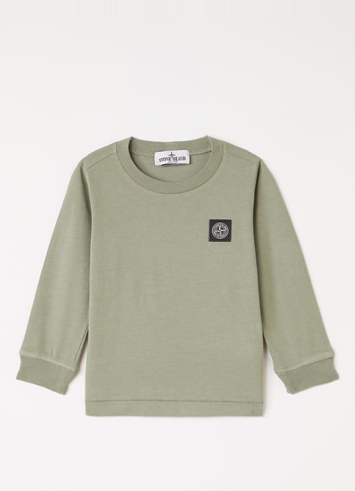 Stone Island 00002 longsleeve met logoborduring