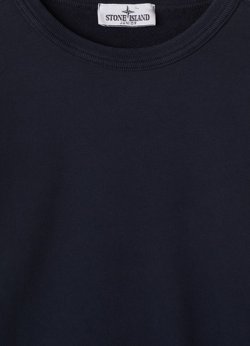 Stone Island 00002 sweater met logo - detail 3 donkerblauw