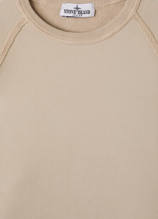 Stone Island 00007 sweater met logo - detail beige