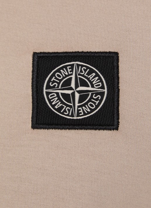 Stone Island 11002 T-shirt met logo - detail 5 donkerbeige