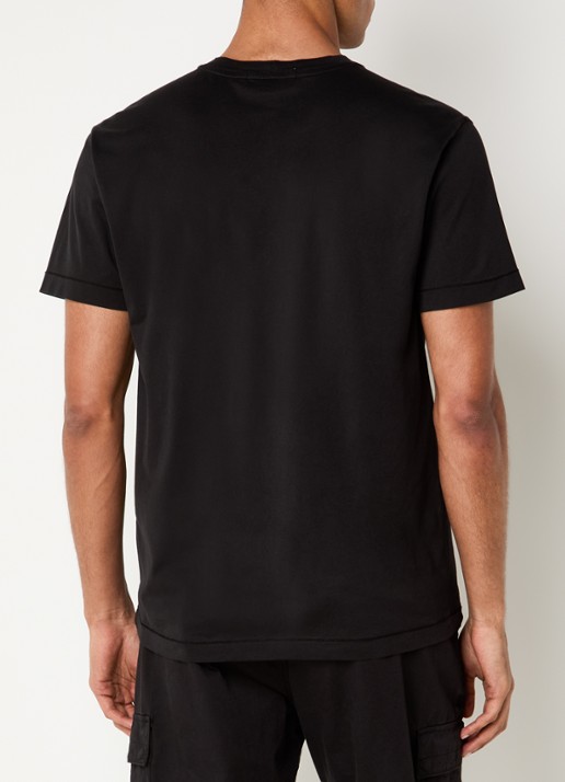 Stone Island 2100027 T-shirt met logo - achterkant 3 zwart