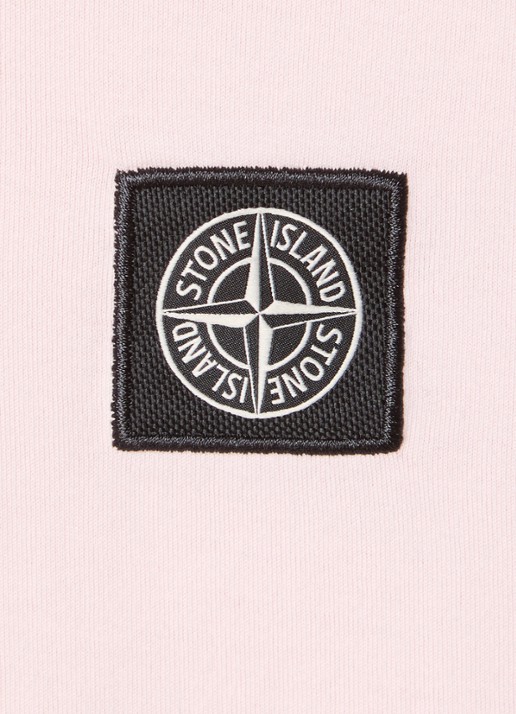 Stone Island 2100027 T-shirt met logo - detail 4 roze