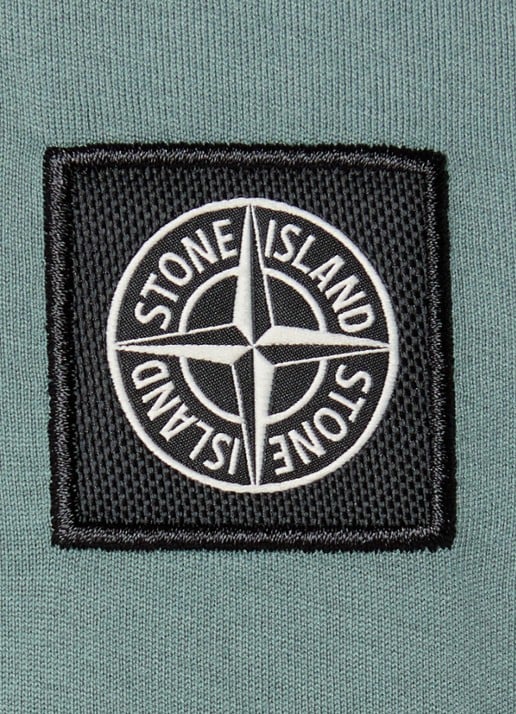 Stone Island 2100027 T-shirt met logo - detail 5 zeegroen