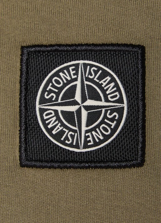 Stone Island 2100027 T-shirt met logo - detail 2 legergroen