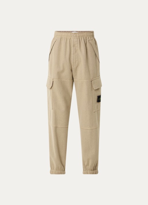 Stone Island 3100050 Tapered fit joggingbroek met steekzakken