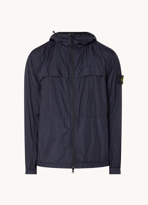 Stone Island 40922 windjack met capuchon en logo