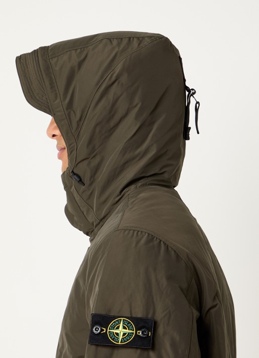 Stone Island 4100010 Gewatteerde parka met capuchon en steekzakken - detail 3 bronsgroen