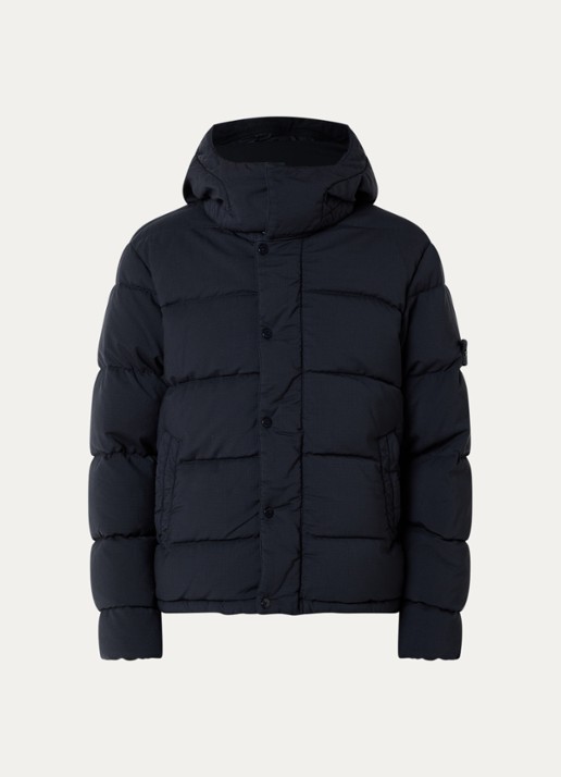 Stone Island S0F52 puffer jack van scheerwol met donsvulling en afneembare capuchon