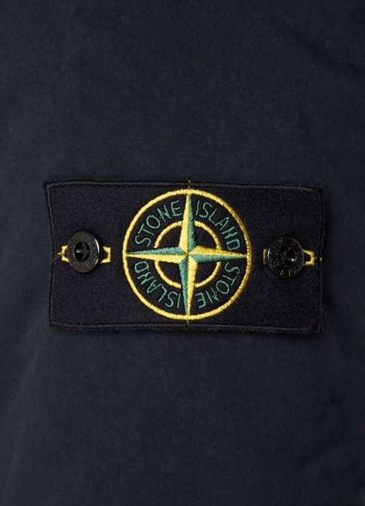 Stone Island 42149 trenchcoat met steekzakken en logo - detail 4 donkerblauw