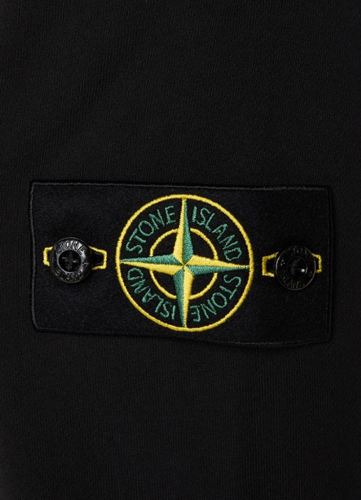 Stone Island 6100060 Sweater met logo - detail 2 zwart