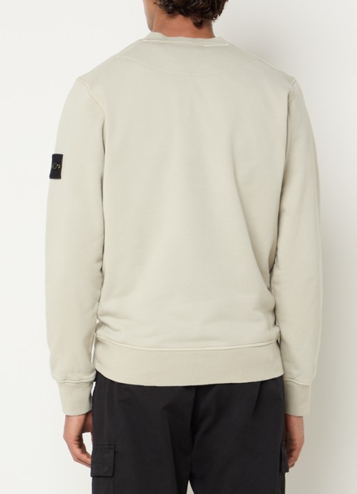 Stone Island 6100060 Sweater met logo - achterkant 5 lindegroen