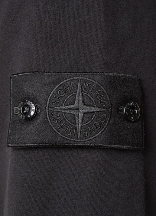 Stone Island 6100069 Sweater met logo - detail 2 zwart