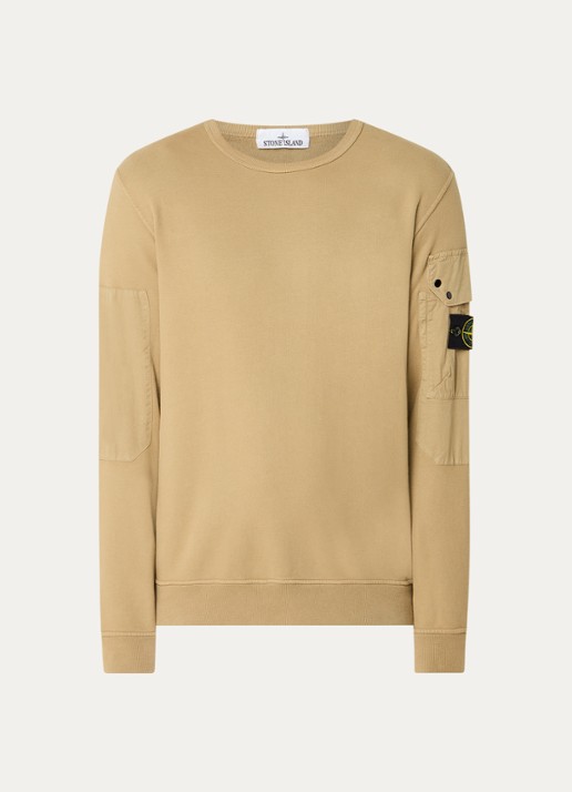 Stone Island 63920 sweater met klepzak en logo