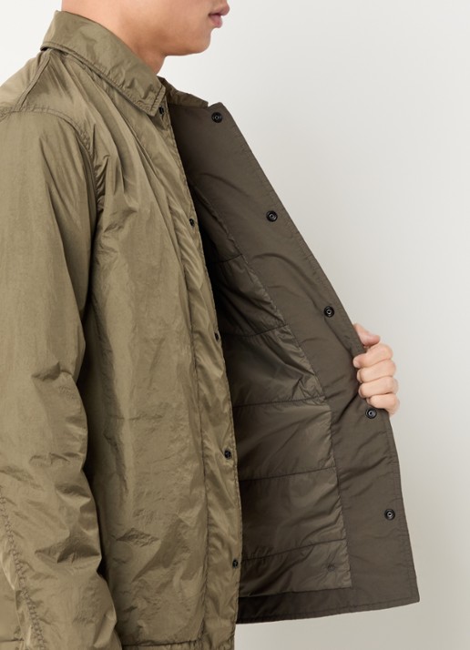 Stone Island 77087 jack met borstzak en logo - detail 4 mosgroen