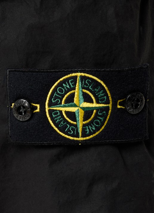 Stone Island 93582 tapered fit cargobroek met steekzakken en logo - detail 5 zwart