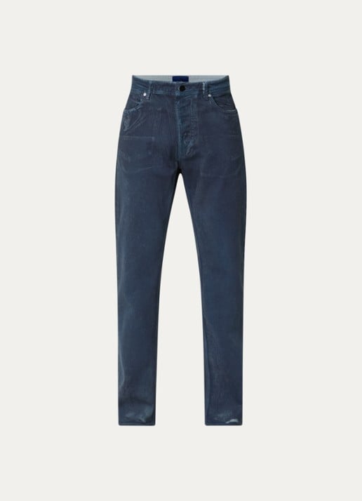 Stone Island J100005 Straight fit jeans met gekleurde wassing