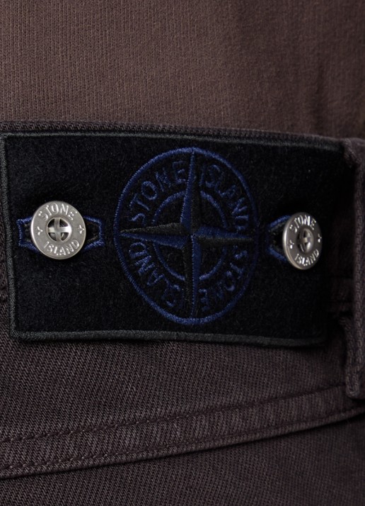 Stone Island J100005 Straight leg jeans met gekleurde wassing en steekzakken - detail 3 aubergine