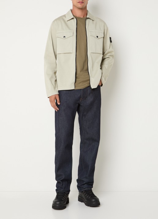 Stone Island S0012 jack met borstzakken - voorkant 2 beige