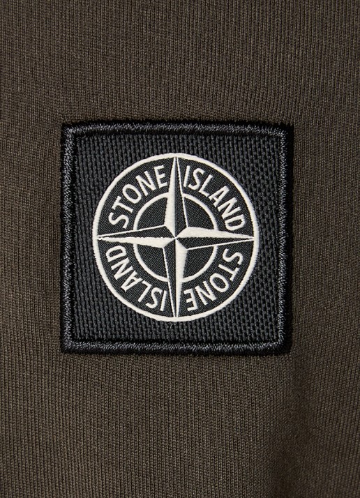 Stone Island S0013 T-shirt met logo - detail 2 grijs