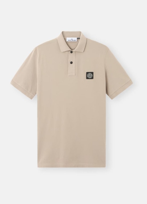 Stone Island S0017 slim fit polo met logoborduring
