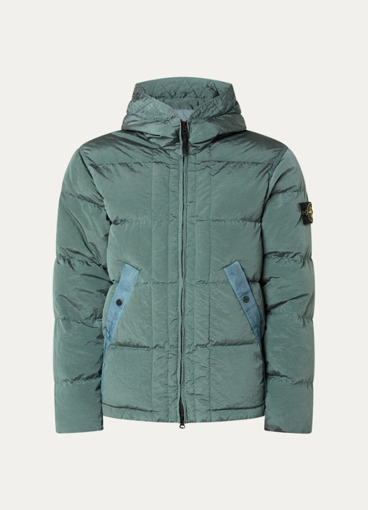 Stone Island S0019 puffer jack met capuchon en donsvulling