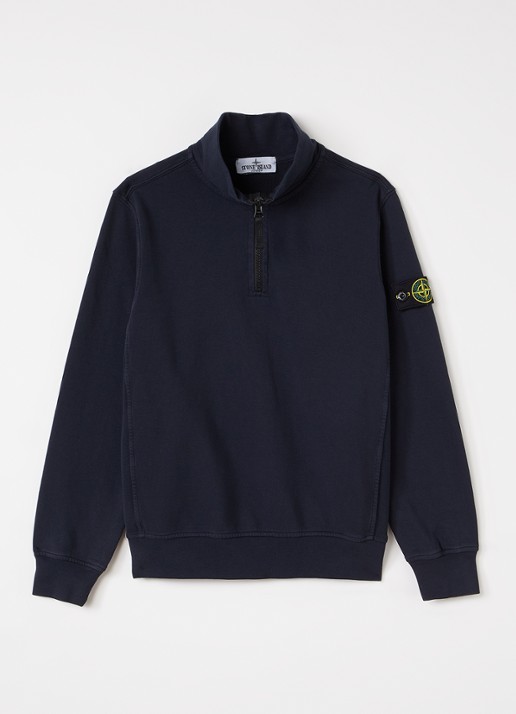 Stone Island S0040 sweater met halve rits