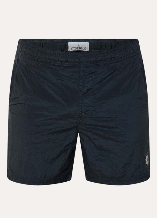 Stone Island S0043 Long zwemshorts met steekzakken - voorkant 3 donkerblauw