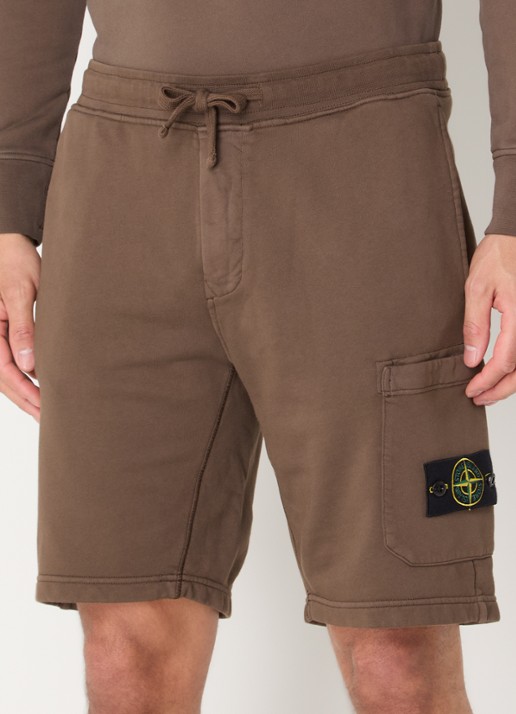 Stone Island S0051 straight fit korte joggingbroek met logo