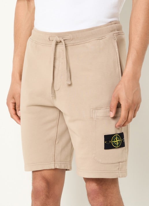 Stone Island S0051 straight fit korte joggingbroek met logo