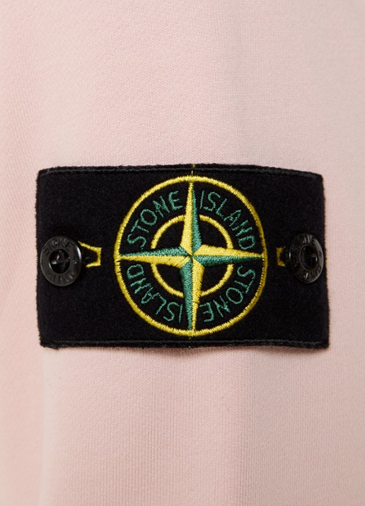 Stone Island S0051 Sweater met logo  - detail 2 lichtroze