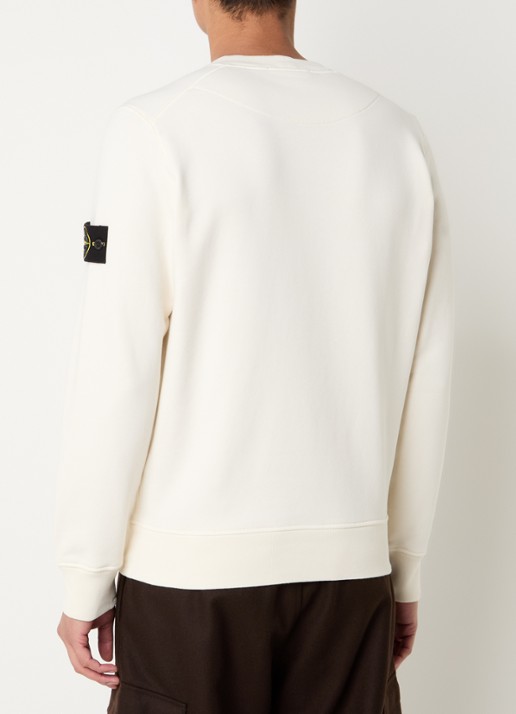 Stone Island S0051 sweater met logo - achterkant 5 creme