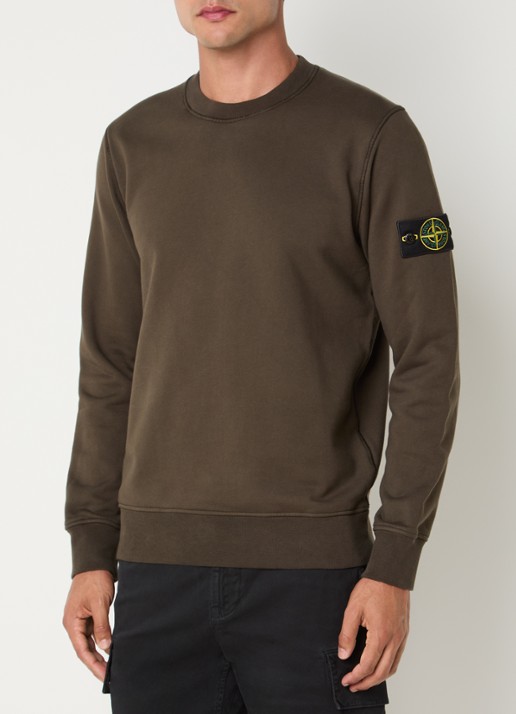 Stone Island S0051 sweater met logo - detail 3 grijs