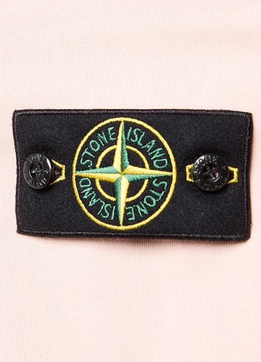 Stone Island S0051 sweater met logo - detail 2 lichtroze