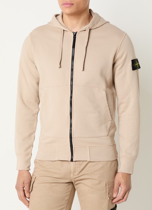 Stone Island S0051 sweatvest met capuchon en logo