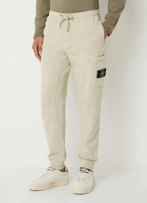 Stone Island S0051 tapered fit joggingbroek met steekzakken - detail 2 lindegroen