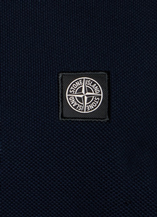 Stone Island S00B5 regular fit polo met logo - detail 5 donkerblauw