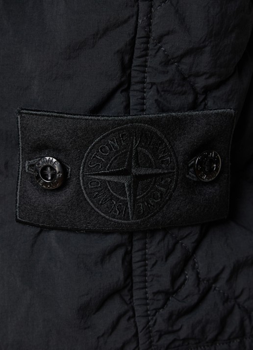 Stone Island S00F6 gewatteerde bodywarmer met quilt patroon - detail 4 zwart