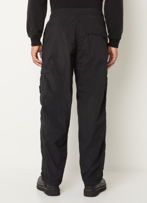 Stone Island S00F6 loose fit cargobroek met steekzakken - achterkant 6 zwart