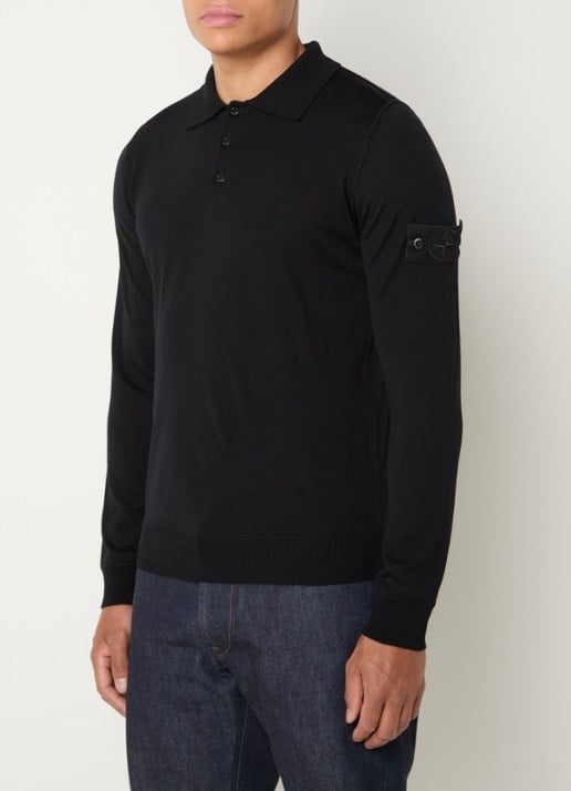 Stone Island S00FC regular fit polo van scheerwol