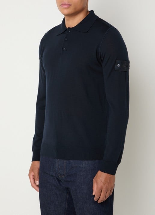 Stone Island S00FC regular fit polo van scheerwol