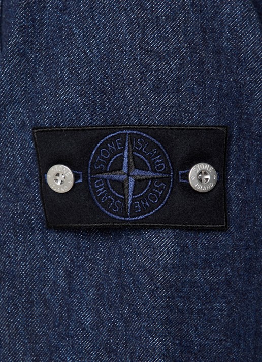 Stone Island S00J7 Spijkerjas met borstzak - detail 5 indigo