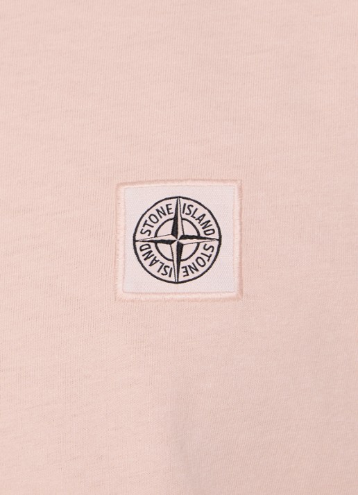 Stone Island S0115 T-shirt met logo - detail 3 oudroze