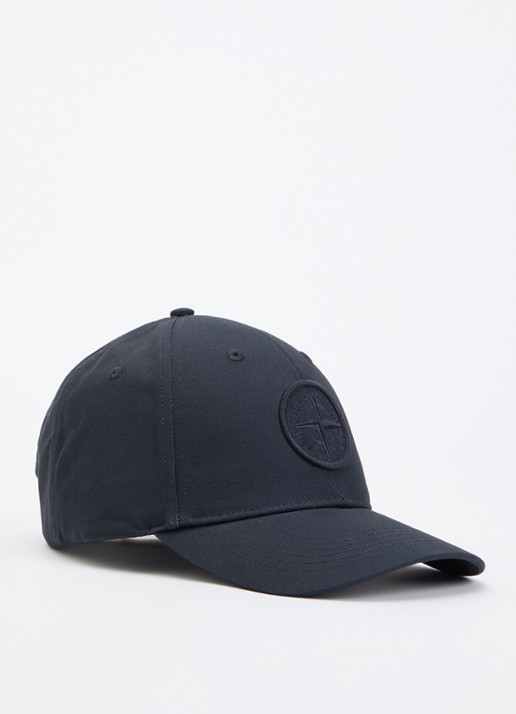 Stone Island S0248 pet met logoborduring - voorkant donkerblauw
