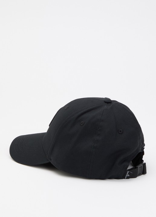 Stone Island S0248 pet met logoborduring - detail zwart