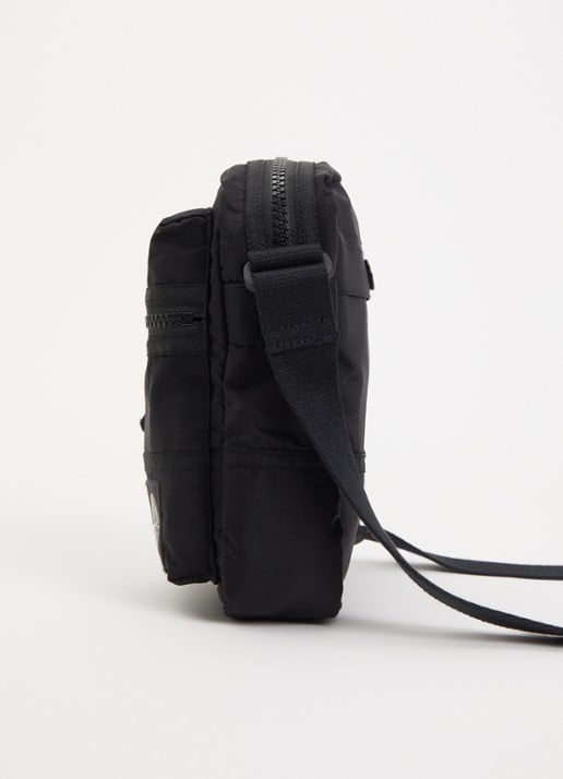 Stone Island S0251 crossbodytas met logo en verstelbare schouderriem - detail 2 zwart