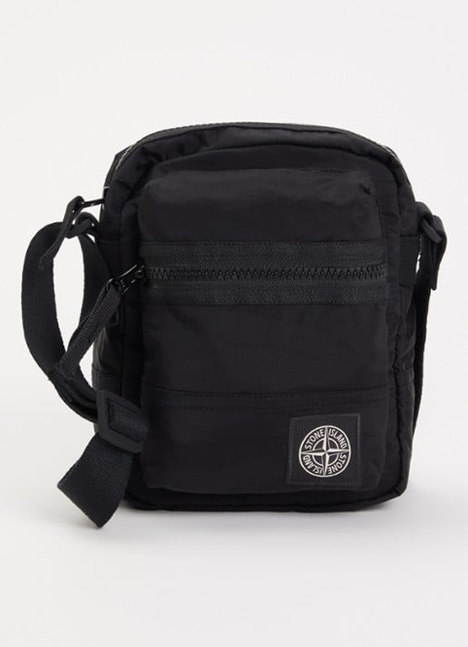 Stone Island S0251 crossbodytas met logo en verstelbare schouderriem